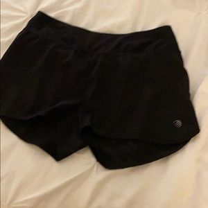 Black athletic shorts